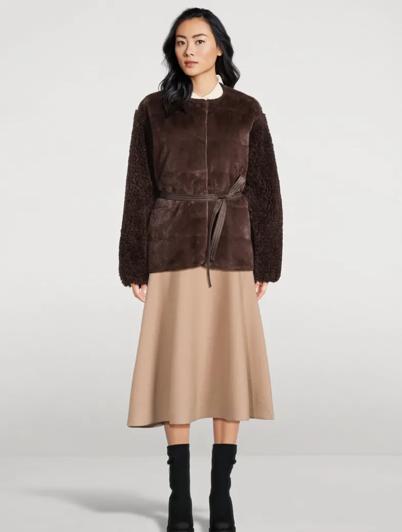 Jouillat Faux Fur Down Jacket