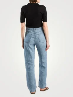 Juliana Silk Polo Shirt