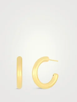 Jumbo 14K Gold Sasha Hoop Earrings