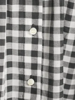 June Puff-Sleeve Shirt In Gingham Print