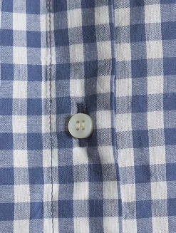 June Puff-Sleeve Shirt In Gingham Print