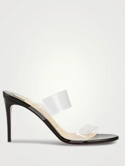 Just Nothing PVC And Patent Leather Mules
