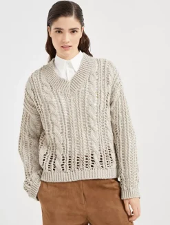 Jute And Cotton Sweater