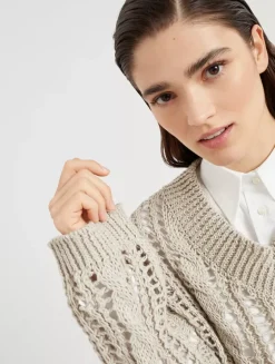 Jute And Cotton Sweater