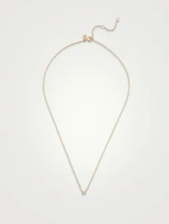 14K Gold Baby Butterfly Necklace With Diamonds