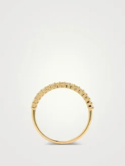14K Gold Baguette Diamond Ring