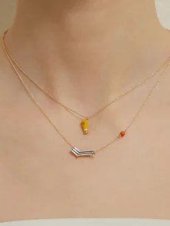 9K Gold Beach Chair Pendant Necklace