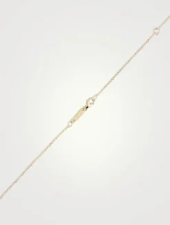 18K Gold Bold One-Of-A-Kind Emerald Diamond Spark Pendant Necklace