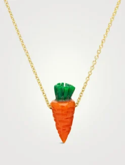 9K Gold Carrot Necklace