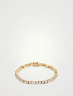 18K Gold Classic Diamond Tennis Bracelet