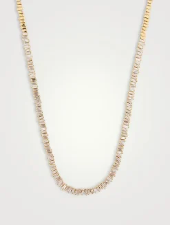 18K Gold Classic Diamond Tennis Necklace