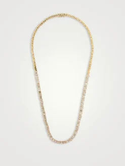 18K Gold Classic Diamond Tennis Necklace