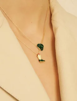 9K Gold Cowboy Hat Pendant Necklace