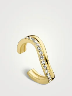 18K Gold Double Earcuff