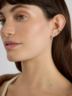 18K Gold Double Earcuff