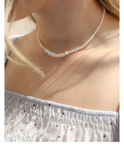 14K Gold Gradual Pearl Necklace