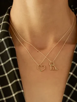 9K Gold Leon Esmeralda Necklace