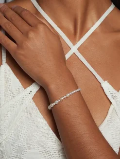 14K Gold Mixed Pearl Strand Bracelet