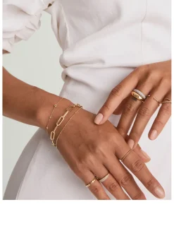 14K Gold Pavé Diamond Thin Dôme Ring