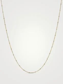14K Gold Spheres Chain Necklace
