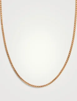 24K Goldplated Square Chain Necklace