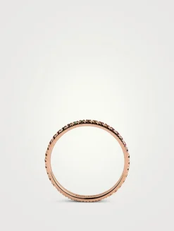14K Rose Gold Eternity Ring With Multicolour Stones