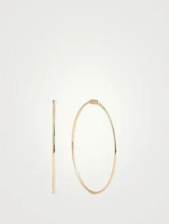 14K Rose Gold The Perfect Gold Hoop Earrings