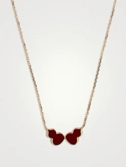 18K Rose Gold Wulu Necklace With With Hyceram