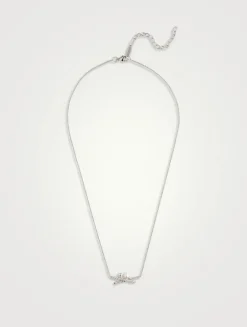 18K White Gold Akoya Pearl And Diamond Necklace