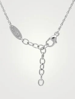 18K White Gold Chain Bracelet With Pearls