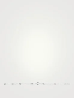 18K White Gold Charm And Star Bracelet