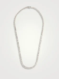 18K White Gold Classic Diamond Tennis Necklace