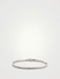 18K White Gold Diamond Tennis Bracelet