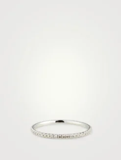 18K White Gold Eternity Ring With Diamonds