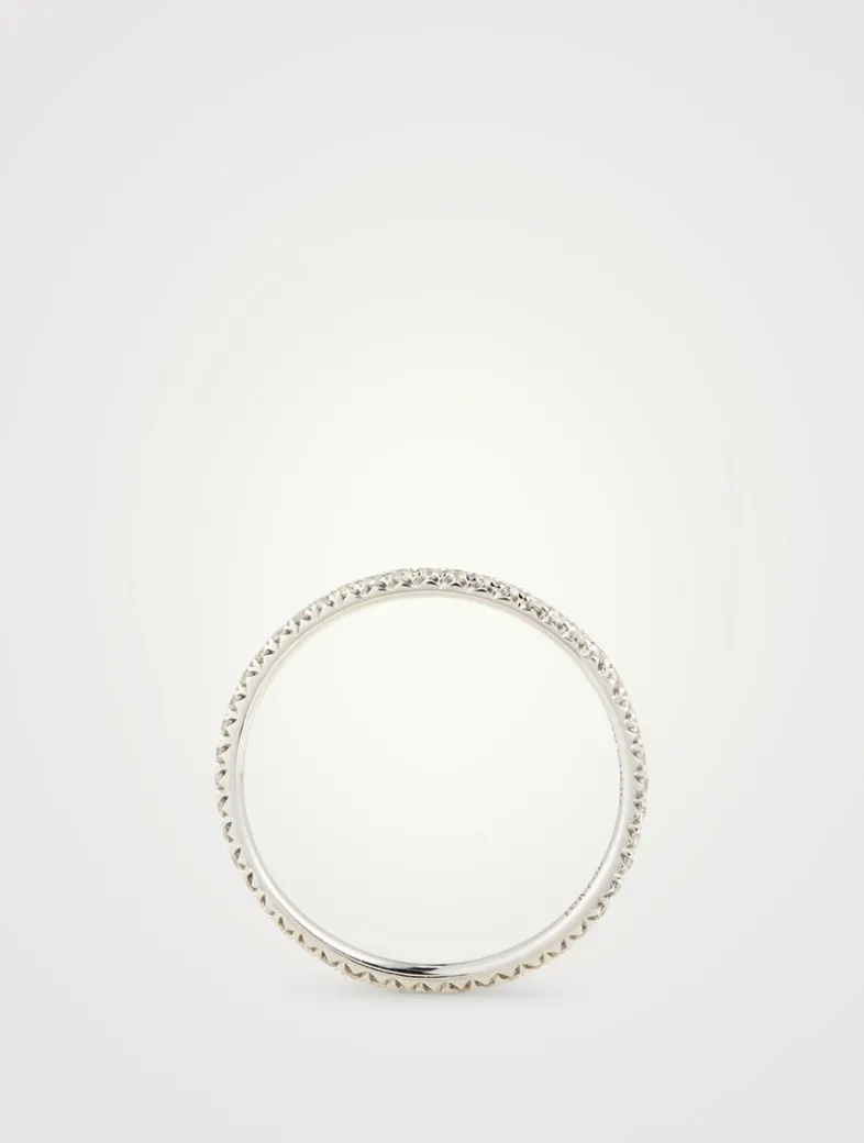 18K White Gold Eternity Ring With Diamonds