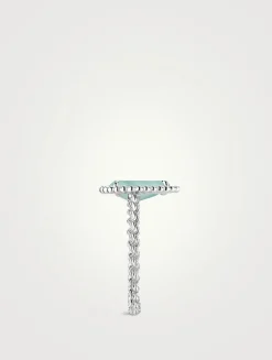 18K White Gold S Motif Serpent Bohème Ring With Aquaprase