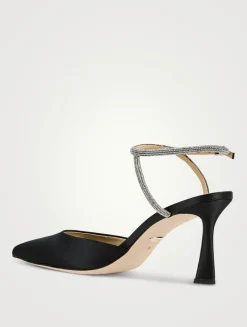 Kamilah Crystal Satin Pumps