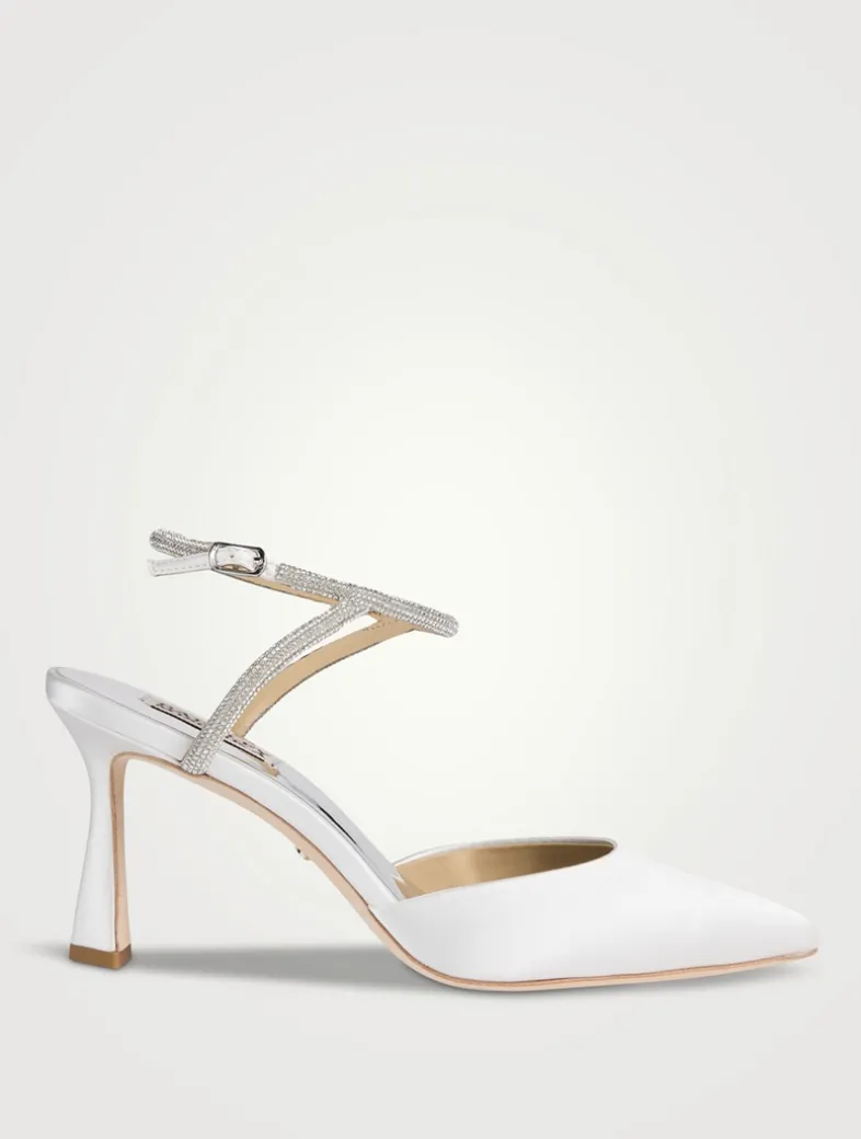 Kamilah Crystal Satin Pumps