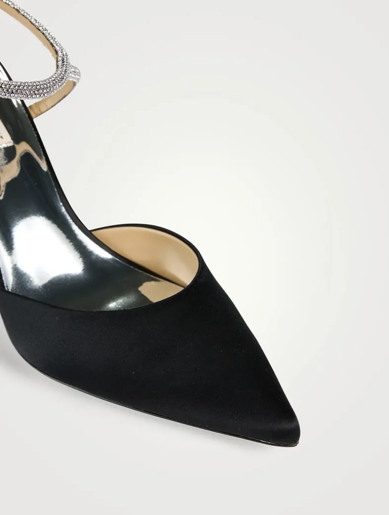 Kamilah Crystal Satin Pumps