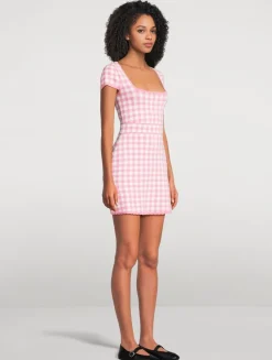 Kellen Mini Dress In Gingham Print