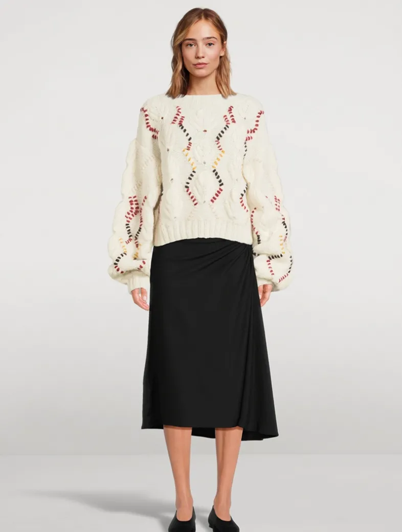 Kiwi Leaf Stitch Sweater