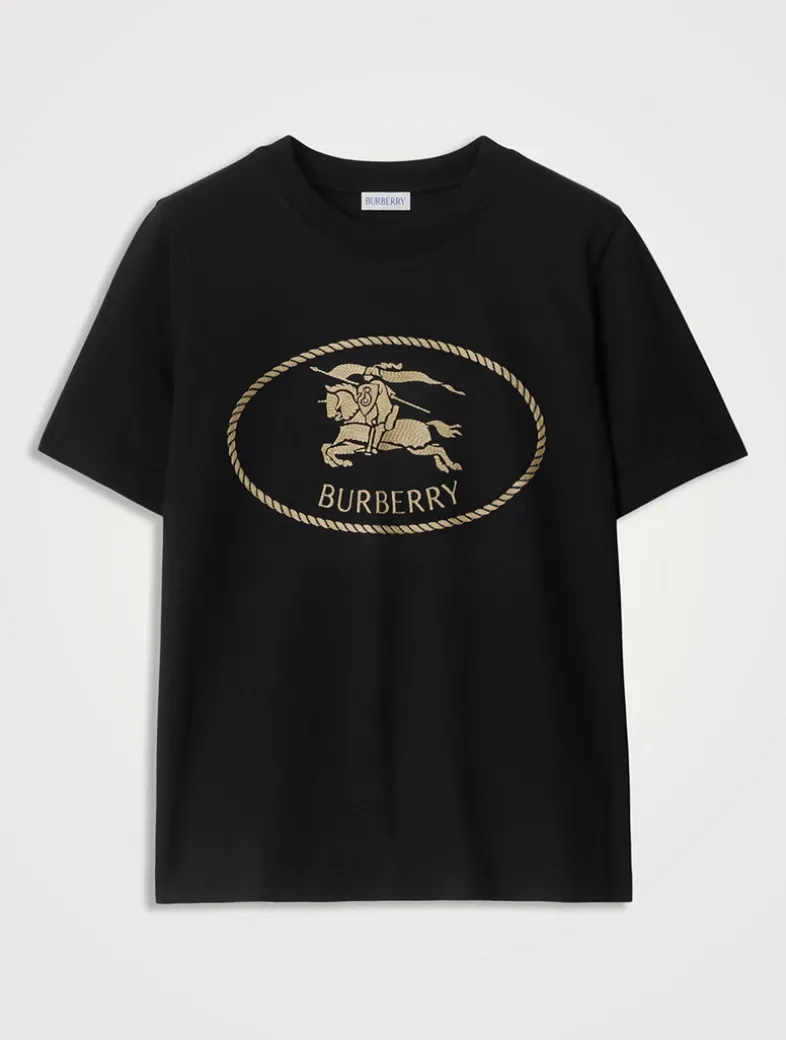 Knight Stamp Cotton T-shirt