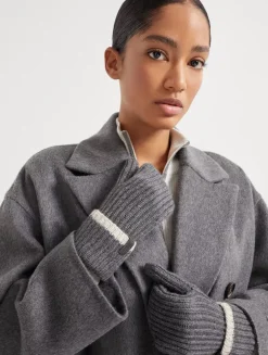 Knit Mittens With Monili