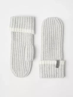 Knit Mittens With Monili
