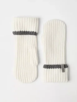 Knit Mittens With Monili