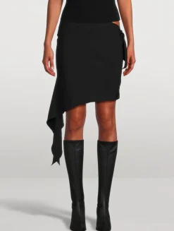 Knot Asymmetric Skirt
