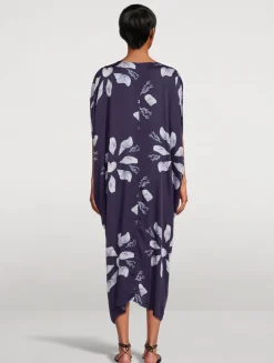 Knot Kaftan In Felicity Shell Print