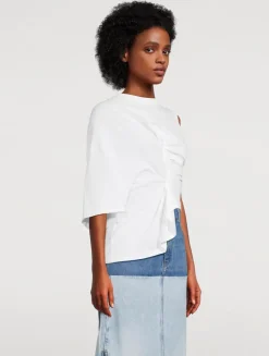 Knotted Asymmetric T-Shirt