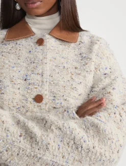 Knotted Bouclé Car Coat