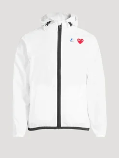 K-Way Nylon Zip Jacket With Hood